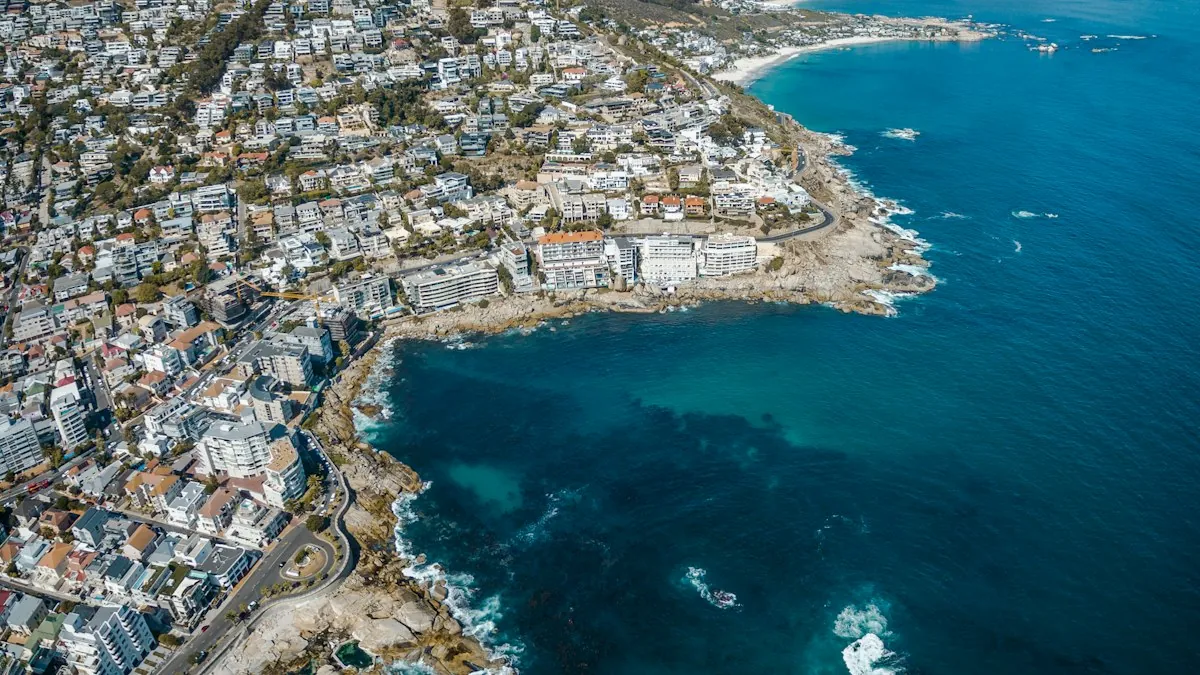 Table Mountain towering over Cape Town's City Bowl and harbor, South Africa — travel guide
