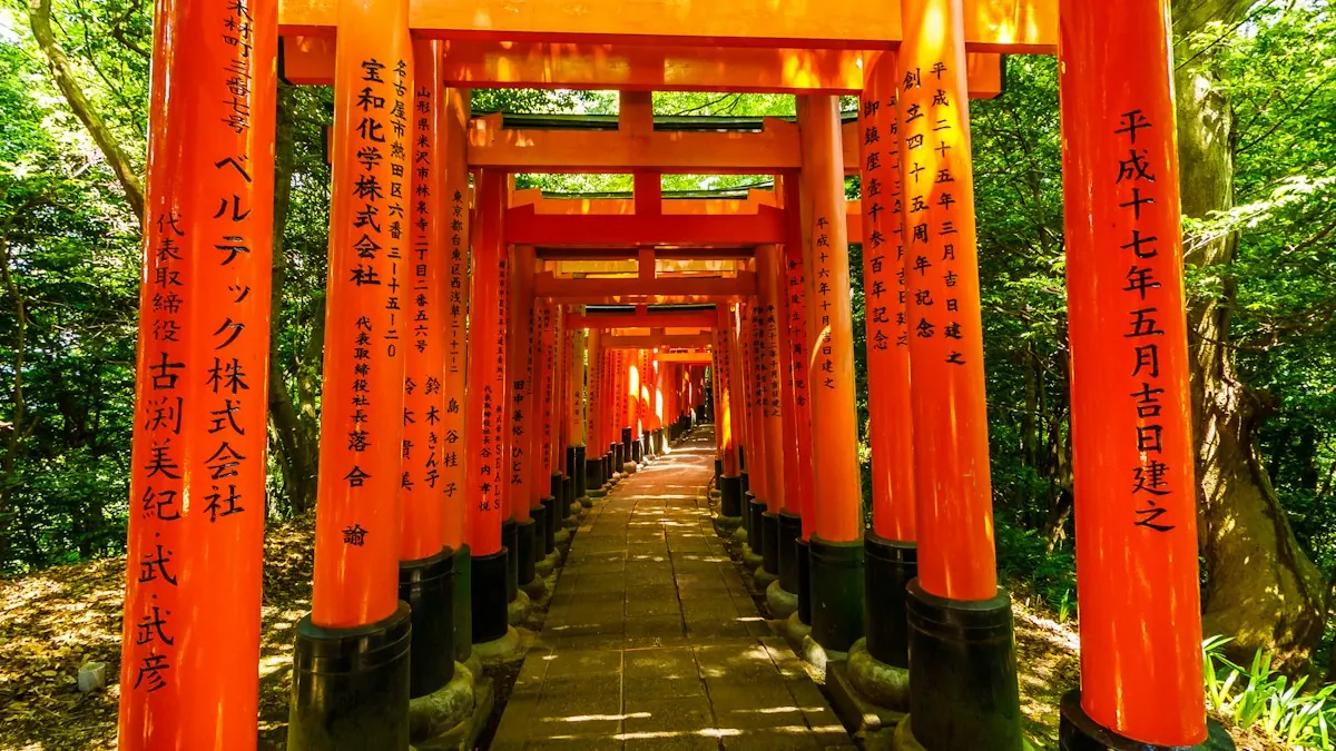 Tokyo vs Kyoto — modern Tokyo cityscape contrasted with historic Kyoto temples